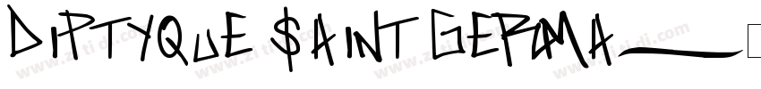 Diptyque Saint Germa字体转换
